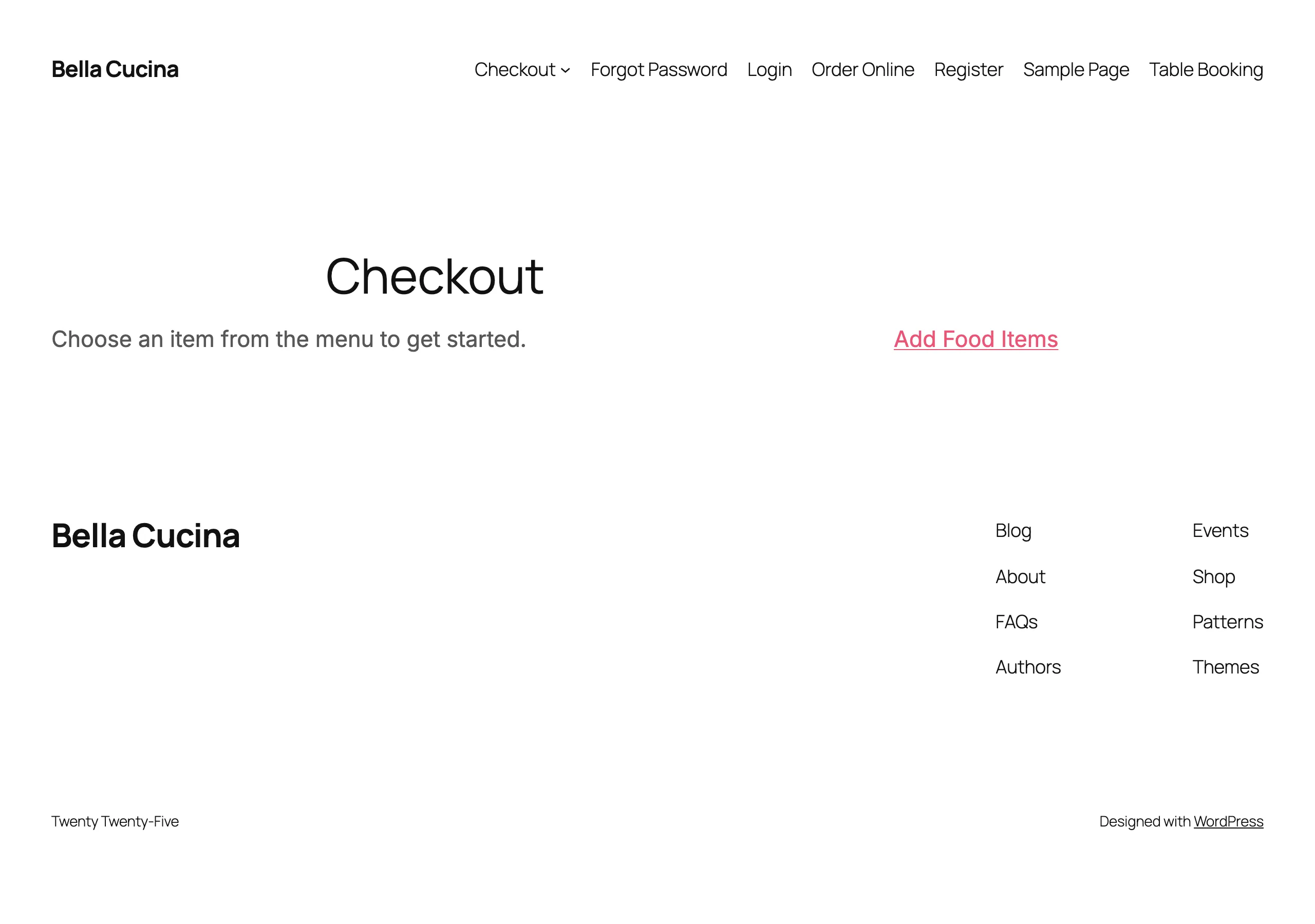 The discount line and service badge at checkout